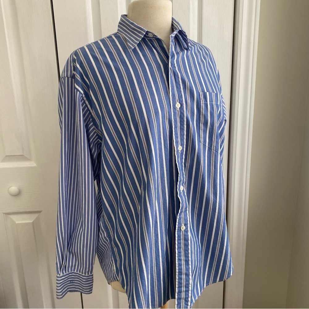 Ralph Lauren Blue Label Striped Button Down Shirt True Vintage 1990s - Picture 9 of 13